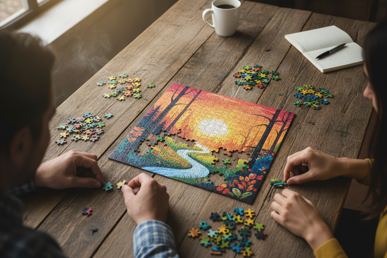 Puslespil for hele familien: Fordele, hygge og mental afslapning